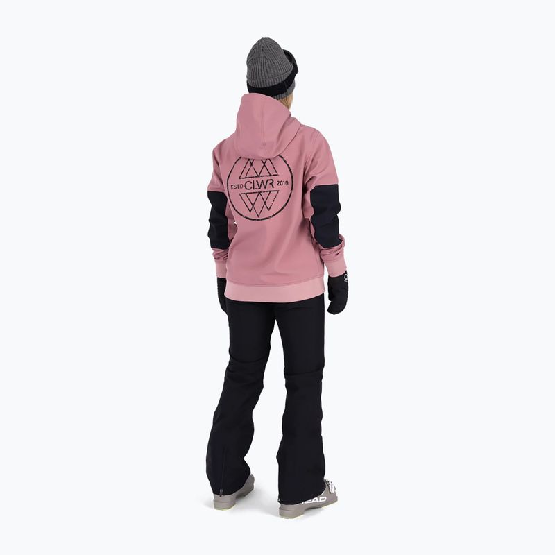Bluza snowboardowa Colourwear Est 2010 Hood dk rose 4