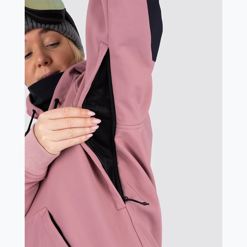 Bluza snowboardowa Colourwear Est 2010 Hood dk rose 5