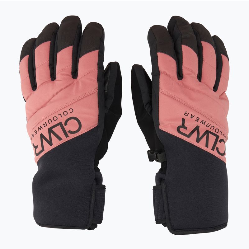 Rękawice snowboardowe Colourwear Powder Glove dk rose 2
