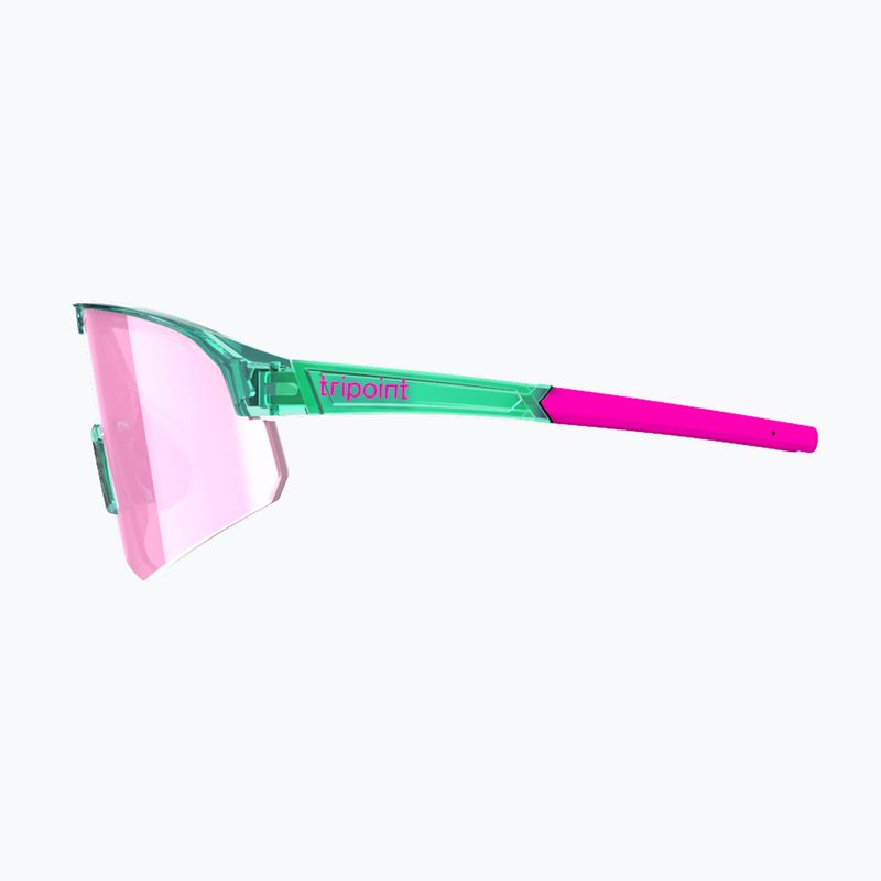 Okulary przeciwsłoneczne Tripoint 005 Lake Victoria transparent neon turquoise/brown/pink multi 3