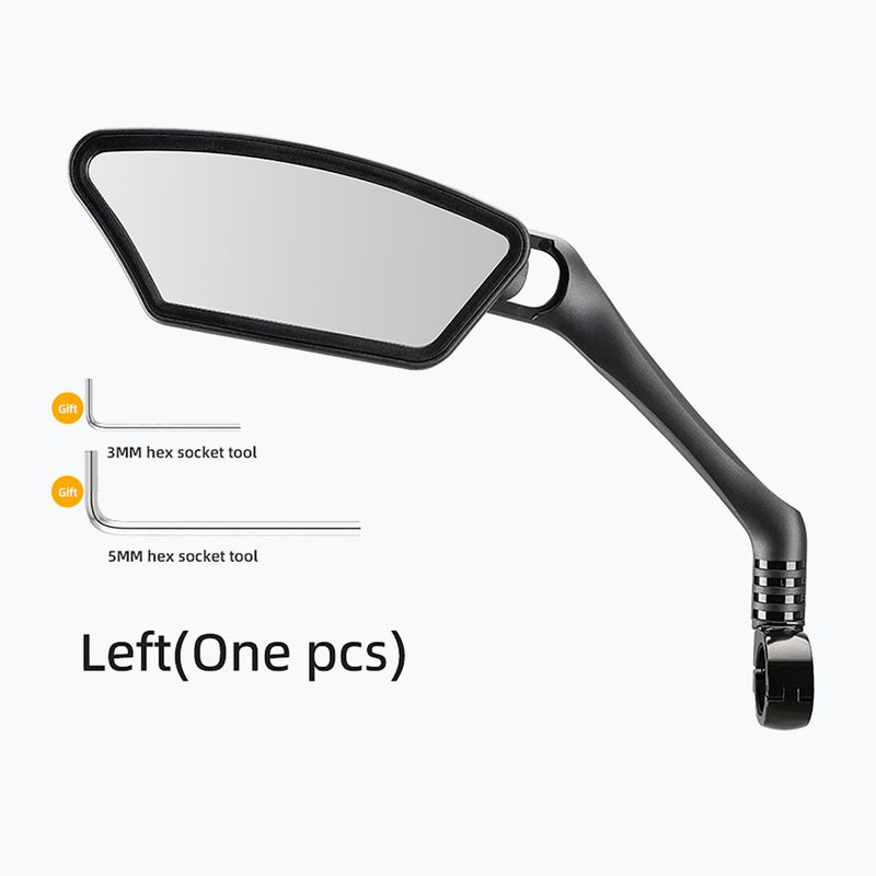 Lusterko rowerowe Rockbros 26210007001 Mirror 1 pcs Left black 2