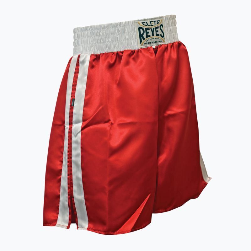 Spodenki bokserskie męskie Cleto Reyes Satin Boxing red/white 2