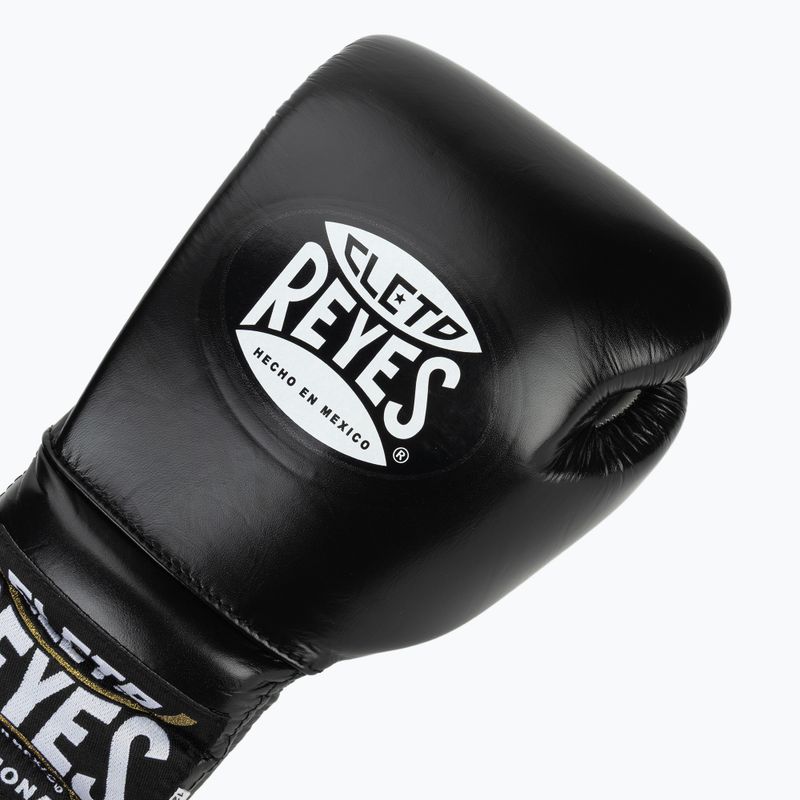 Rękawice bokserskie Cleto Reyes Traning Thumb black/silver 5