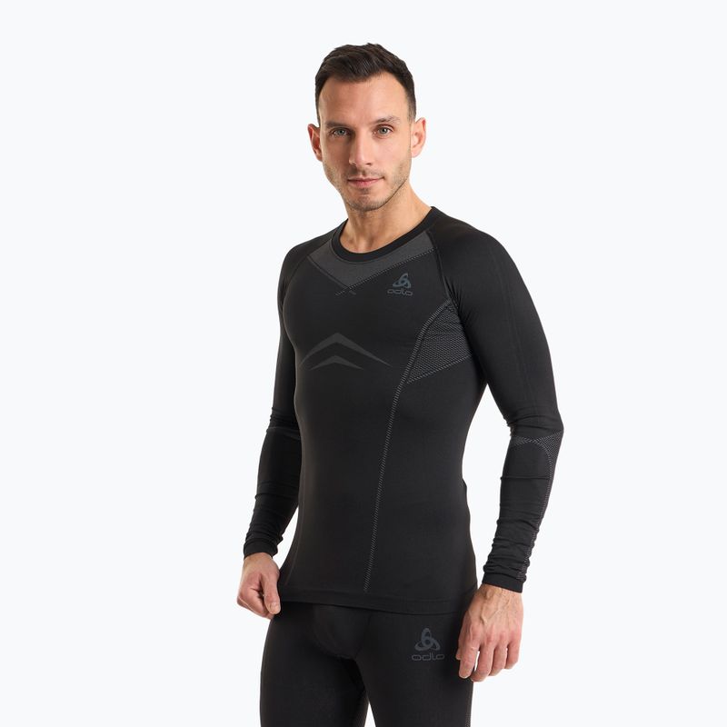 Komplet bielizny termoaktywnej męskiej ODLO Fundamentals Performance Warm black/ odlo graphite grey 2