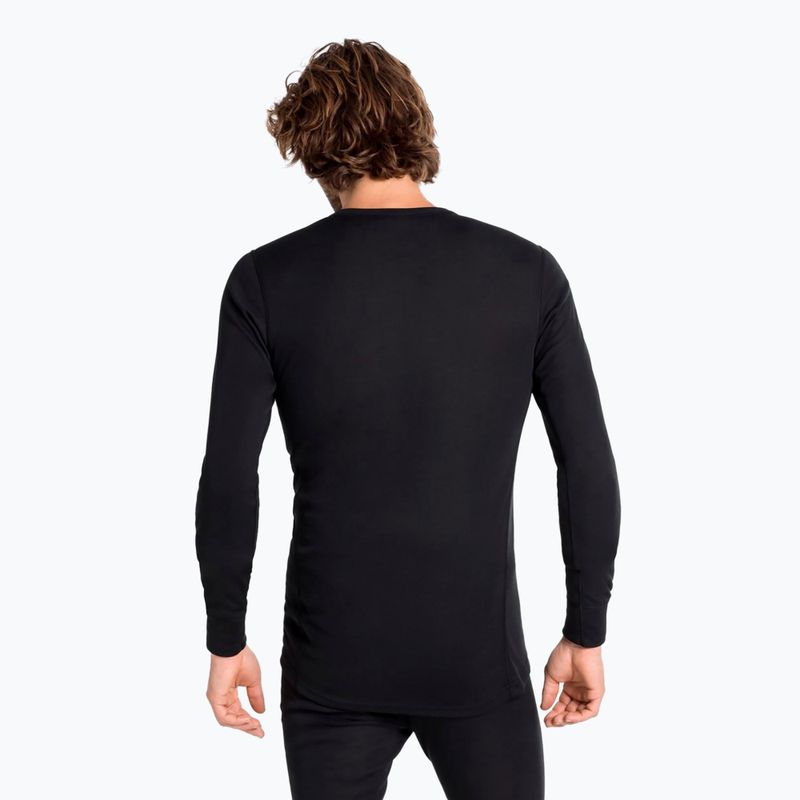 Bluza termoaktywna męska ODLO Active Warm Bl Top Crew Neck black 2