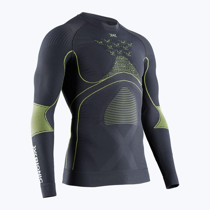 Bluza termoaktywna męska X-Bionic Energy Accumulator 4.0 charcoal/yellow