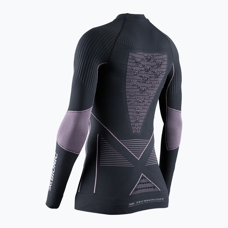 Bluza termoaktywna damska X-Bionic Energy Accumulator 4.0 charcoal/magnolia 2