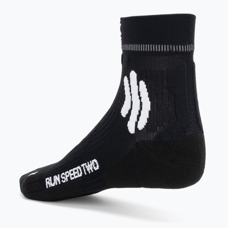 Skarpety męskie X-Socks Run Speed Two 4.0 opal black/arctic white 2