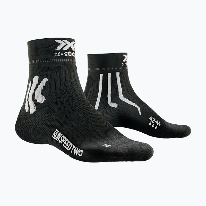 Skarpety męskie X-Socks Run Speed Two 4.0 opal black/arctic white 5