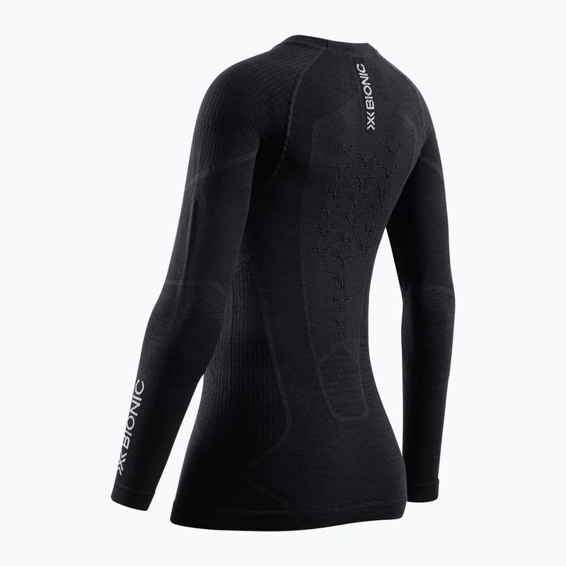 Bluza termoaktywna damska X-Bionic Symbio Merino Shirt opal black 2