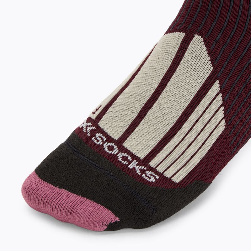 Skarpety narciarskie damskie X-Socks Ski Touring Perform Otc deep purple/light sand 3
