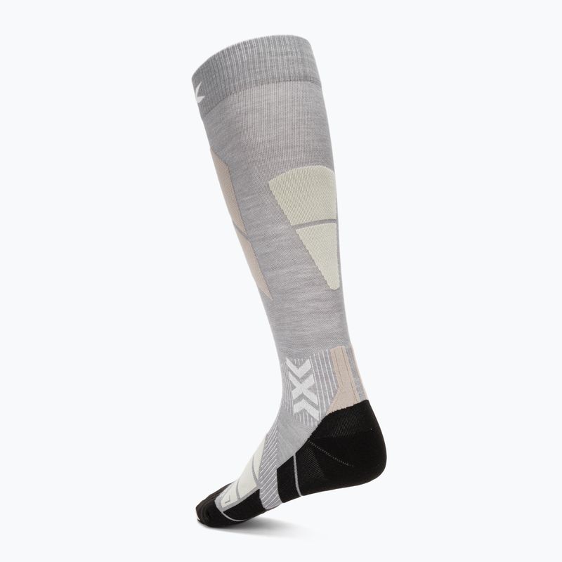 Skarpety narciarskie X-Socks Ski Perform Merino Otc seal grey/light sand 2