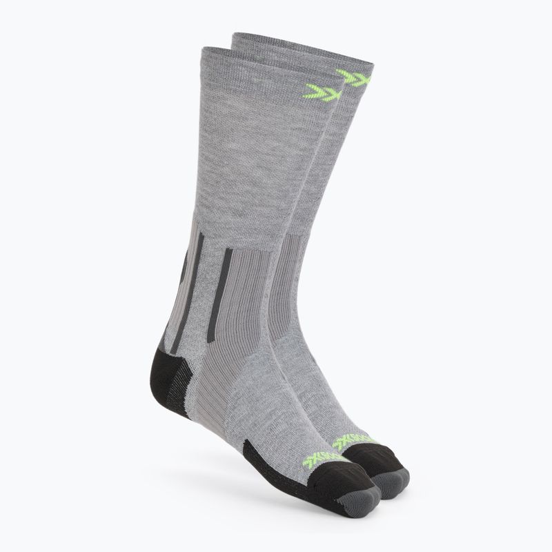 Skarpety X-Socks Run Perform Warm Crew rhino grey/canary