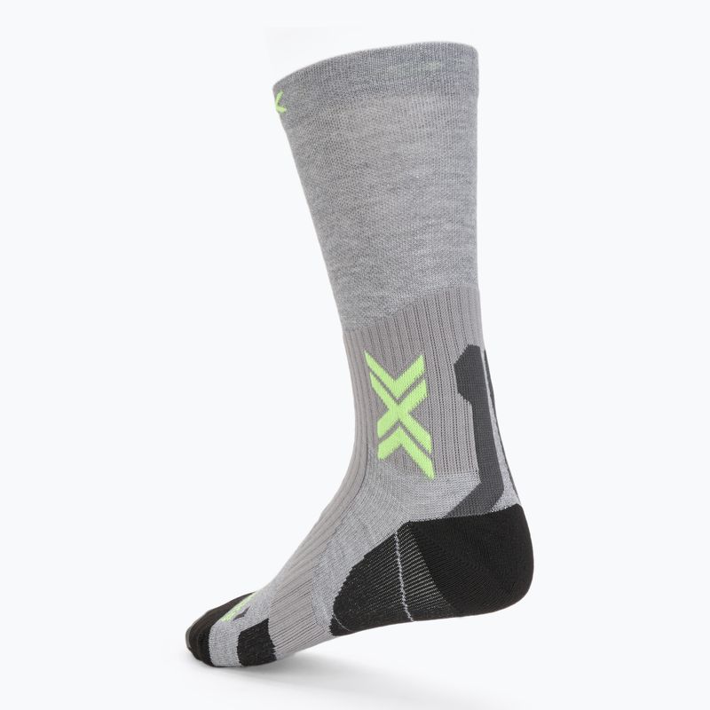 Skarpety X-Socks Run Perform Warm Crew rhino grey/canary 2