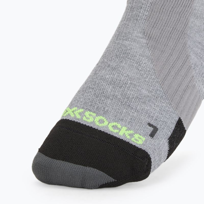 Skarpety X-Socks Run Perform Warm Crew rhino grey/canary 3