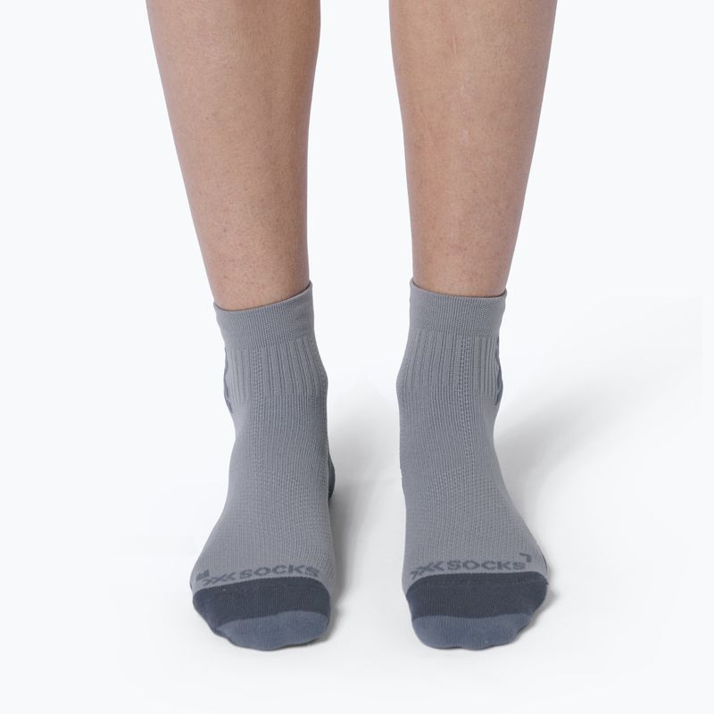 Skarpety męskie X-Socks Run Discover Ankle raincloud/x black 2