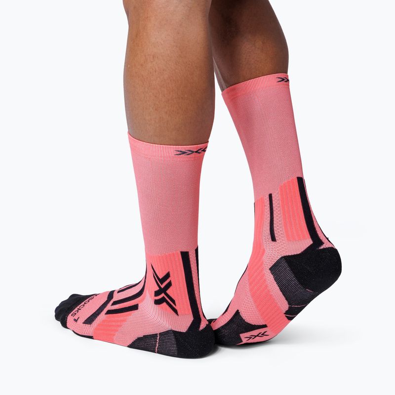 Skarpety X-Socks Trailrun Perform Crew dusty rose/x black 3