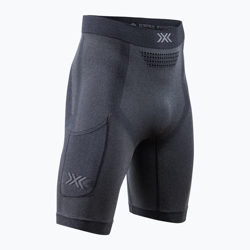 Spodenki termoaktywne męskie X-Bionic Xceed Run Tights x black/rhino grey 2