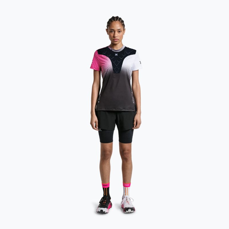 Koszulka do biegania damska X-Bionic Corefusion Run dot fade/neo pink/white 2