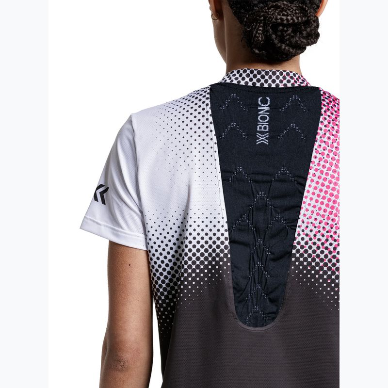 Koszulka do biegania damska X-Bionic Corefusion Run dot fade/neo pink/white 5