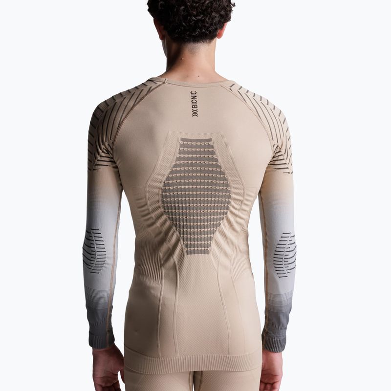 Bluza termoaktywna męska X-Bionic Invent Fx Shirt sand/light grey/grey 3