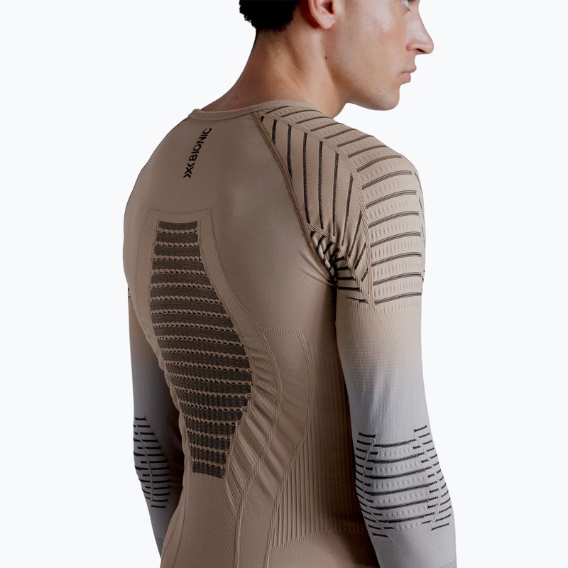 Bluza termoaktywna męska X-Bionic Invent Fx Shirt sand/light grey/grey 7