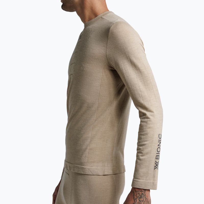 Bluza termoaktywna męska X-Bionic Mightywool sand 5