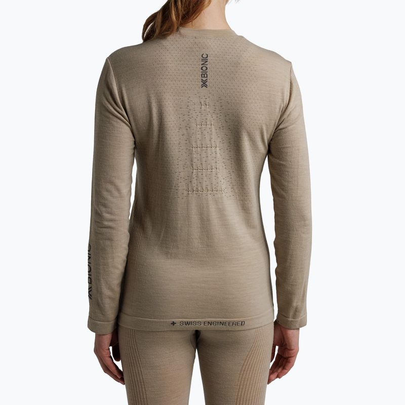 Bluza termoaktywna damska  X-Bionic Mightywool sand 3