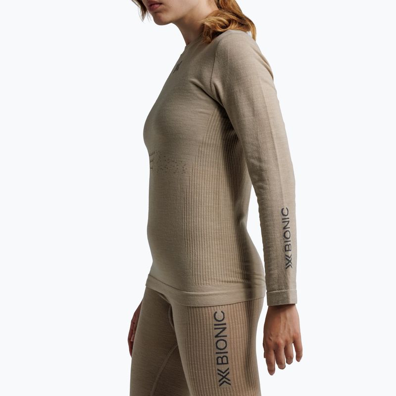 Bluza termoaktywna damska  X-Bionic Mightywool sand 6