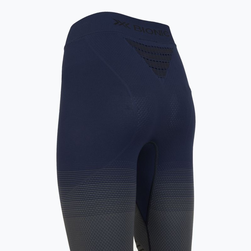 Spodnie termoaktywne damskie X-Bionic Invent Graphics 3/4 marine/grey/light grey 4