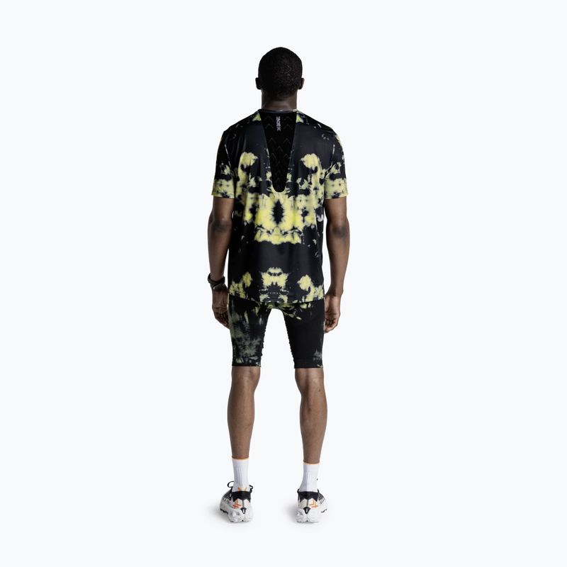 Koszulka do biegania męska X-Bionic Corefusion Run tie dye electric energy 3