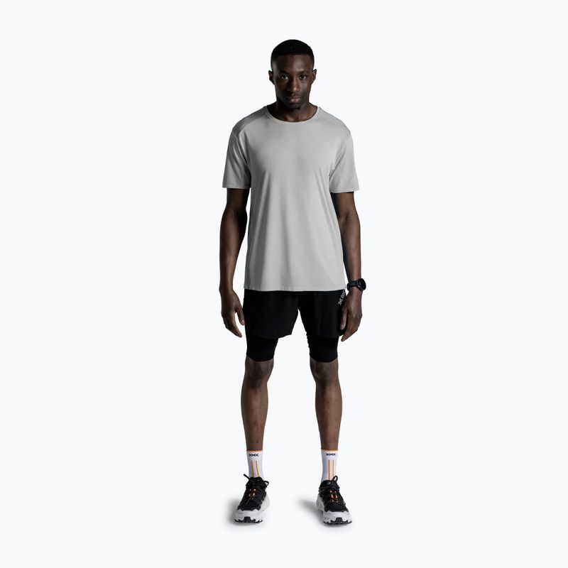 Koszulka do biegania męska X-Bionic Xceed Run Discover seal grey 2