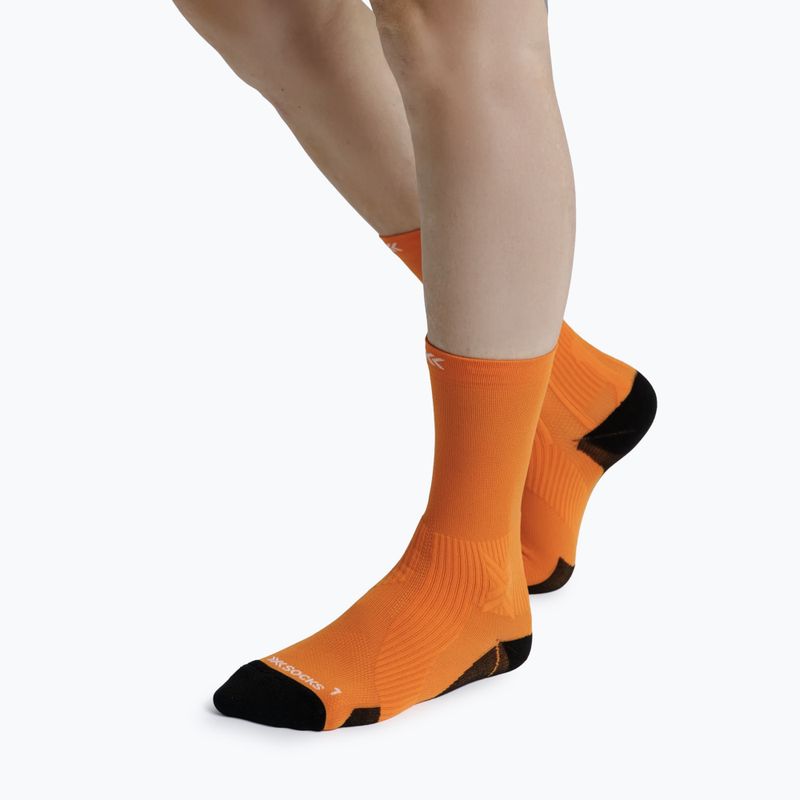 Skarpety X-Socks Run Perform Crew flame orange 4