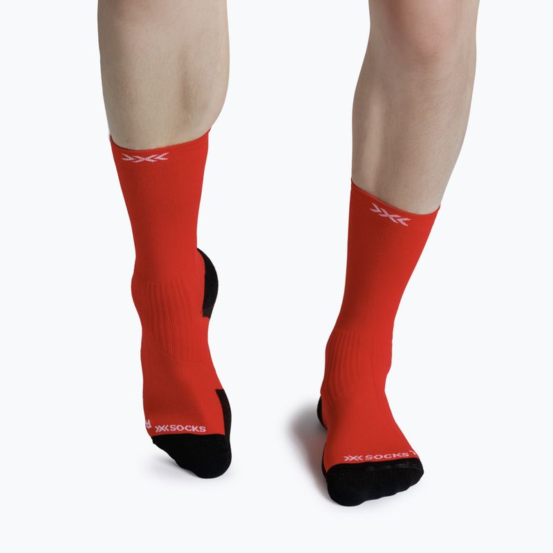 Skarpety X-Socks Run Perform Crew rocket red 2