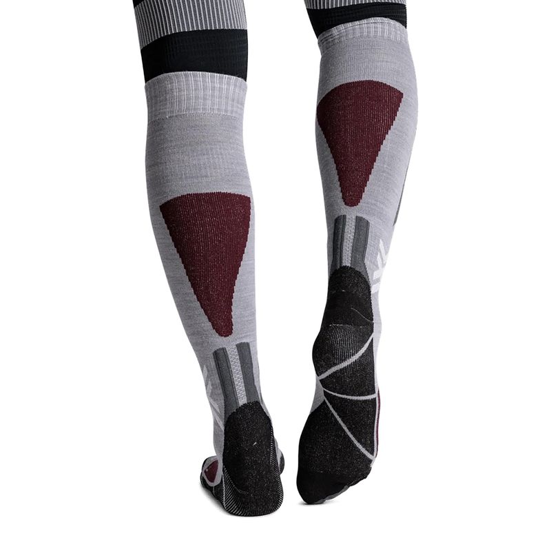 Skarpety narciarskie X-Socks Ski Discover Merino Otc silver grey 3