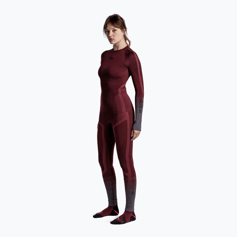 Bluza termoaktywna damska X-Bionic Invent Graphics LS oxide red/x black 2