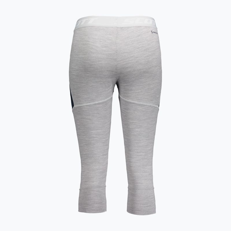 Spodnie termoaktywne damskie SCOTT Defined Merino dark blue/light grey melange 2