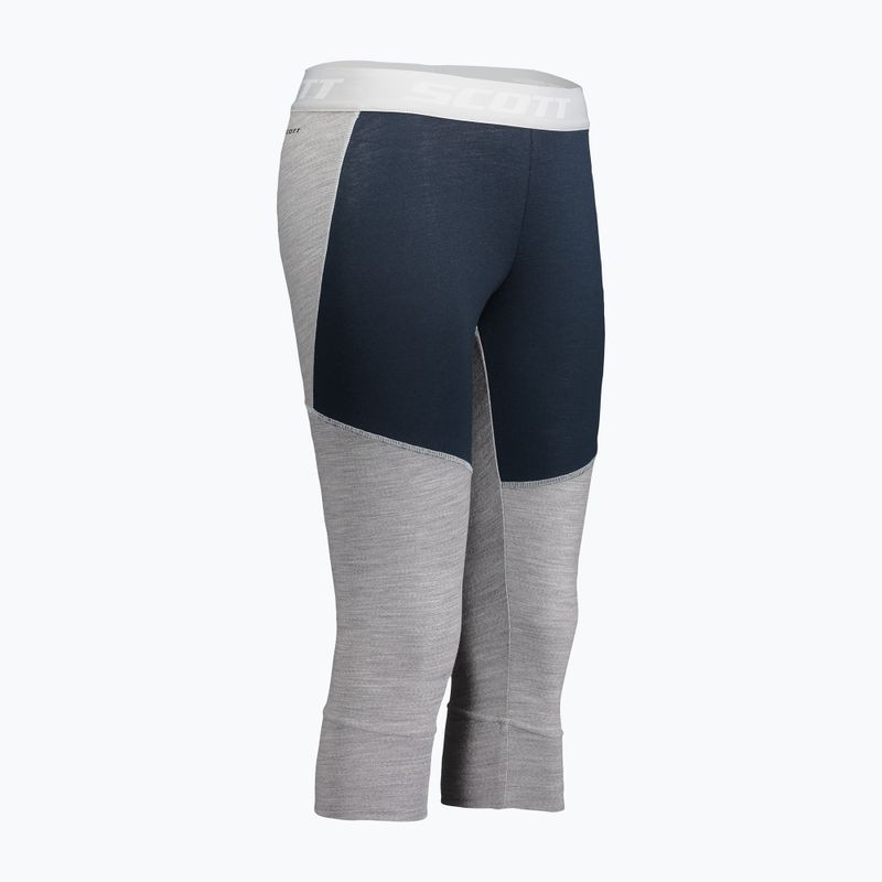 Spodnie termoaktywne damskie SCOTT Defined Merino dark blue/light grey melange 3