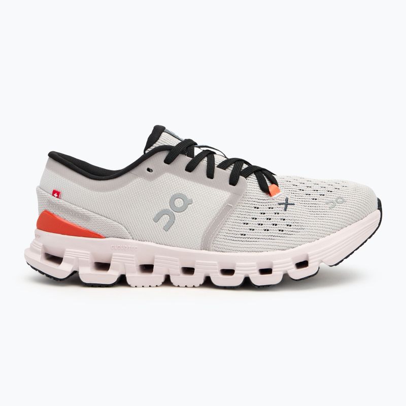 Buty treningowe  damskie On Cloud X 4 silver/flame 2