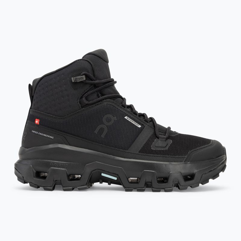 Buty damskie On Cloudrock Mid Waterproof black/black 2