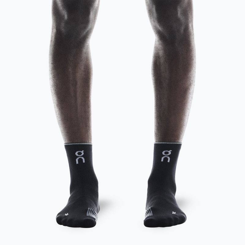 Skarpety On Performance Run Mid black/eclipse 4