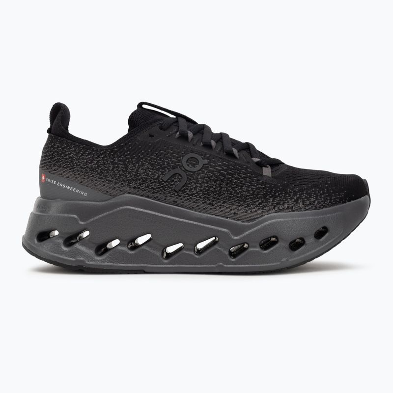 Buty do biegania damskie On Cloudsurfer Max Wide black/eclipse 2