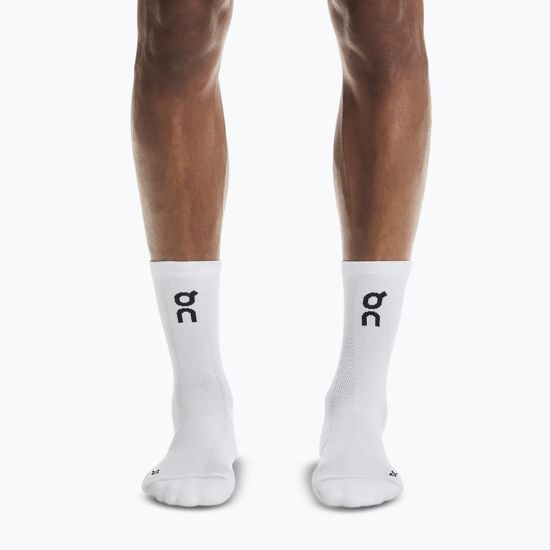 Skarpety do biegania On Core Run High 2 pary white 3