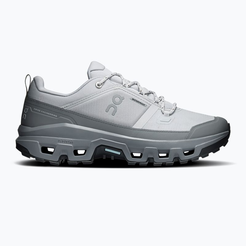 Buty turystyczne męskie On Cloudrock Low Waterproof glacier/rock 8