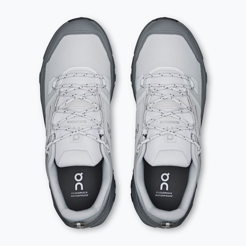 Buty turystyczne męskie On Cloudrock Low Waterproof glacier/rock 10