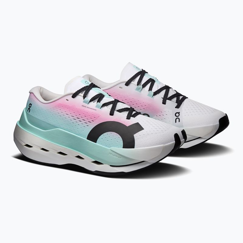 Buty do biegania damskie On Cloudboom Max white/celeste 10