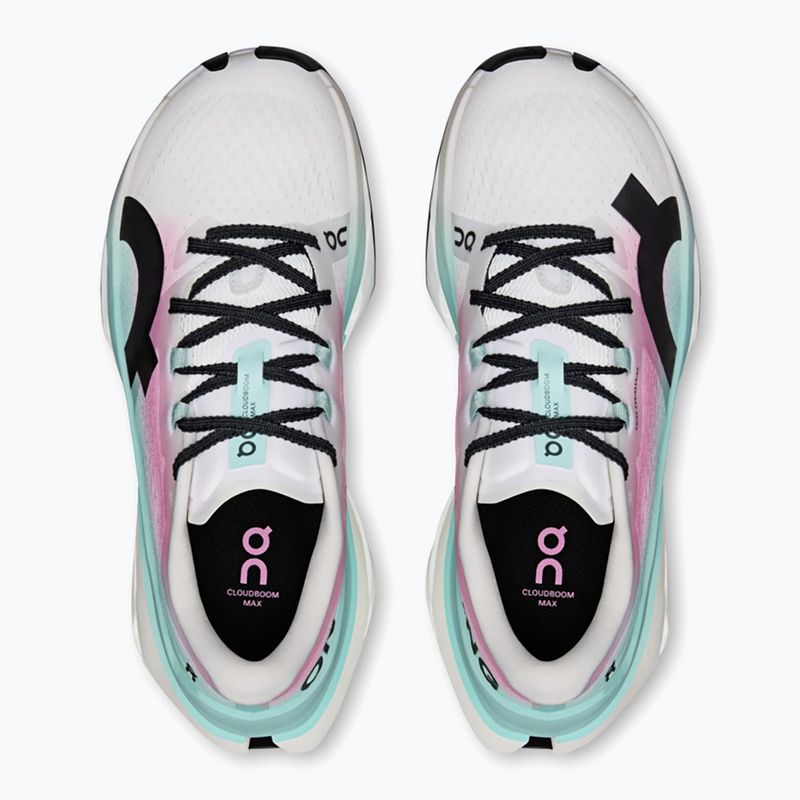 Buty do biegania damskie On Cloudboom Max white/celeste 13