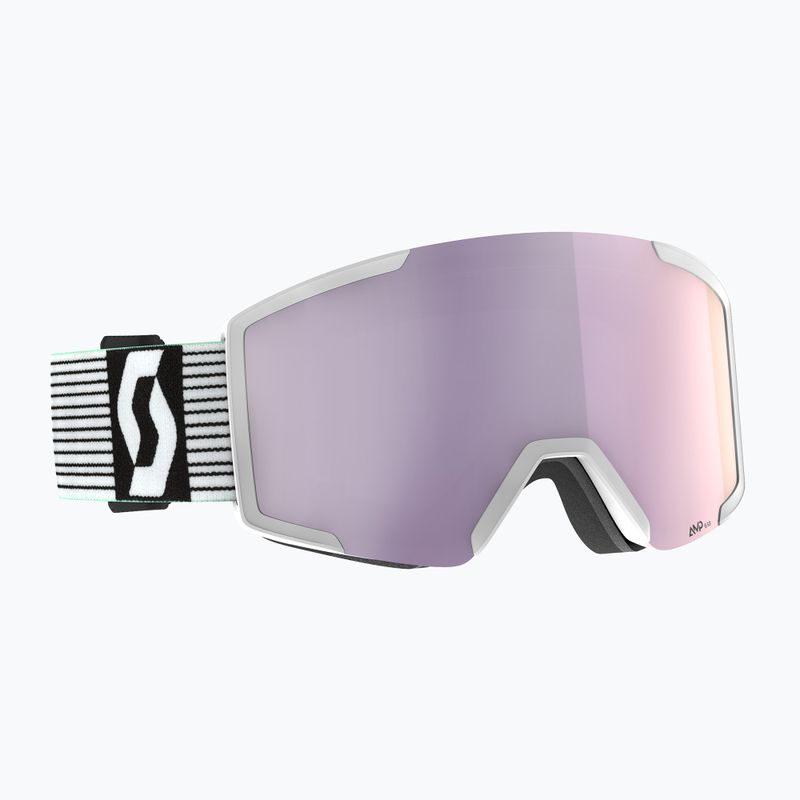 Gogle narciarskie SCOTT Shield white/mint green/amp lavender chrome 5
