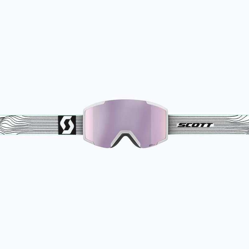 Gogle narciarskie SCOTT Shield white/mint green/amp lavender chrome 6