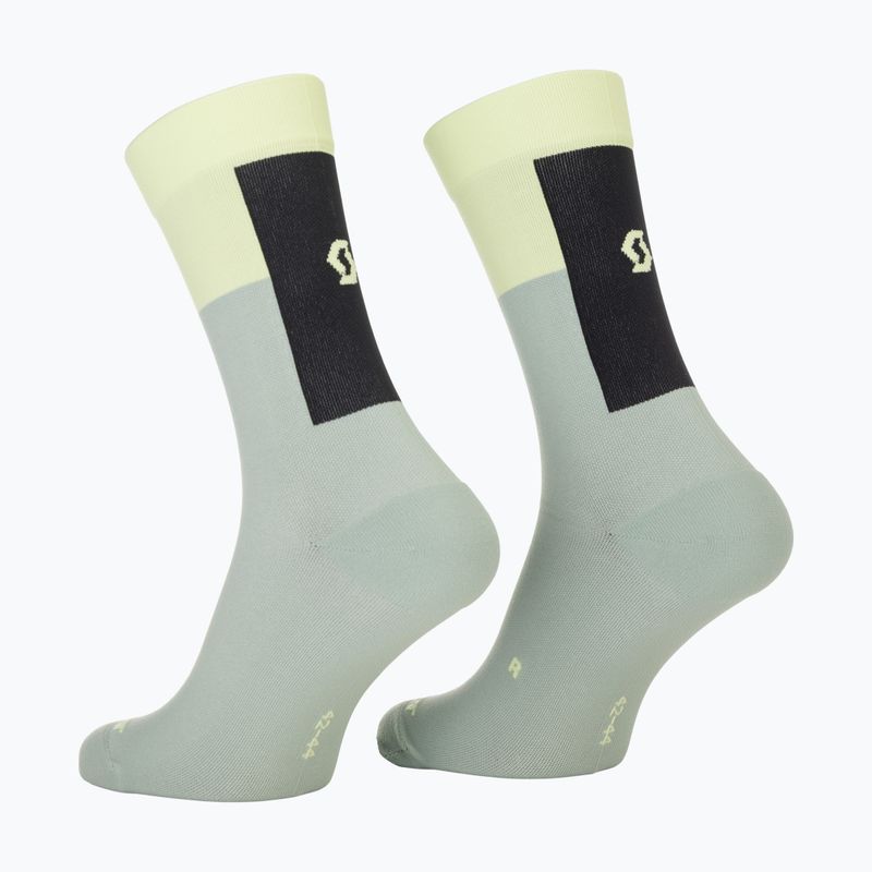 Skarpety SCOTT Block Stripe Crew sray gre/acid yellow 2